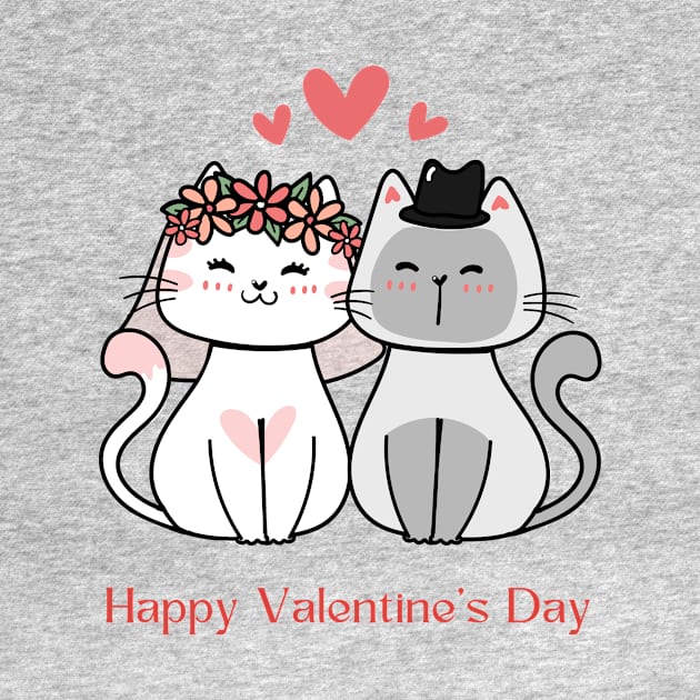 happy valentine' day cats by Kokomidik